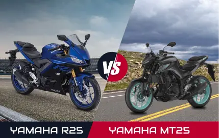 Yamaha R25 vs Yamaha MT-25